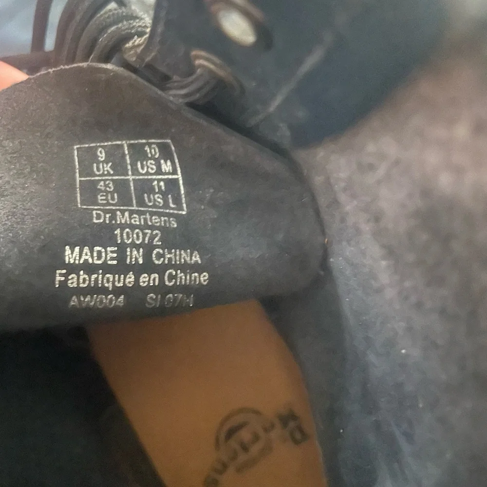 Dr. Martens 8-Eye dark blue Leather Combat Boots